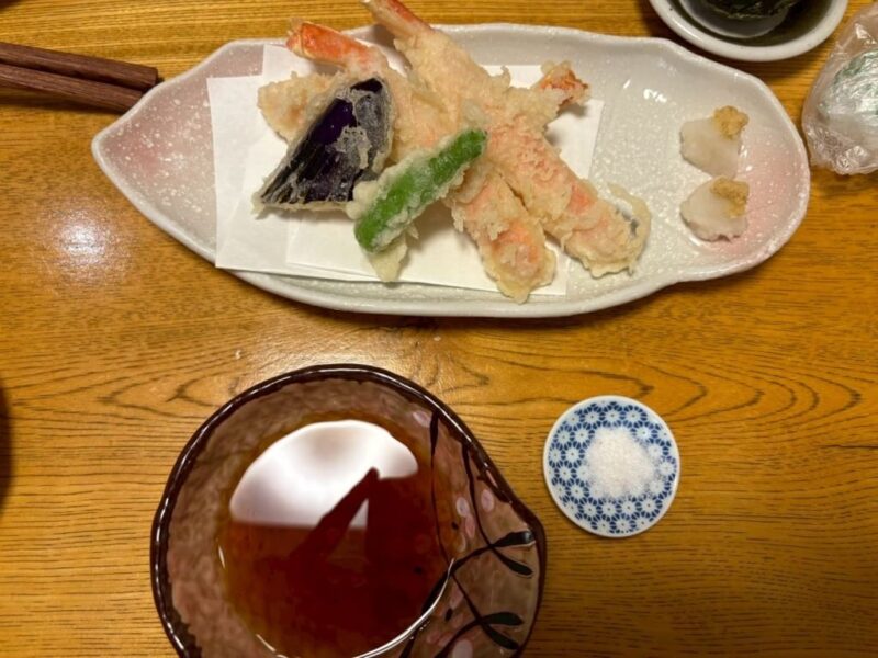 郷土料理おが　かにの天ぷら
